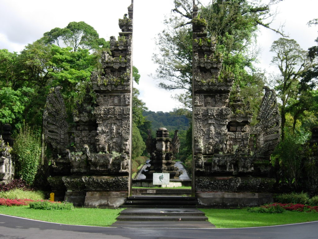 Bali Botanic Garden gate indonesia