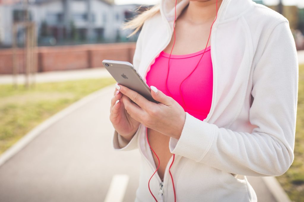 A photo of a woman working out