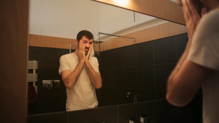 A man who just woke up
